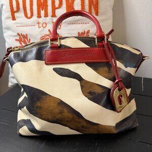 Dooney & Bourke Juliette Zebra Dome Satchel